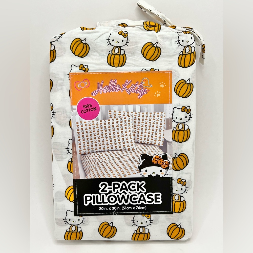 Hello Kitty Halloween Pumpkin Standard Pillowcases 2 Pack/Set of 2